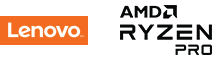 Lenovo and AMD Ryzen logos logos