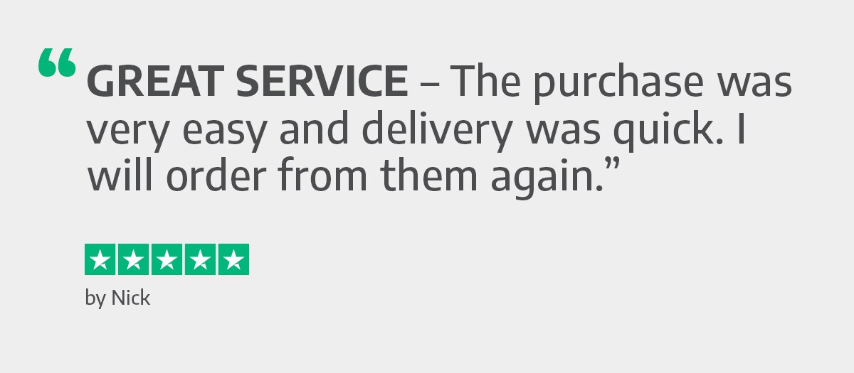 Great Service - The purchase was very easy and delivery was quick. - Nick