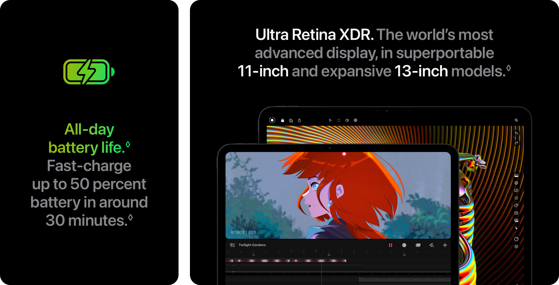All-day battery life. Ultra Retina XDR.