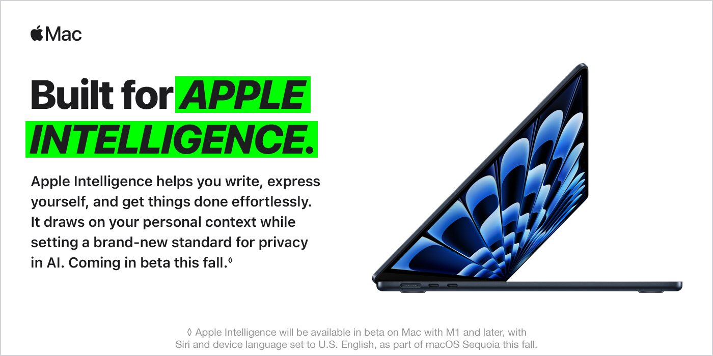 Built for Apple Intelligence Built for Apple Intelligence